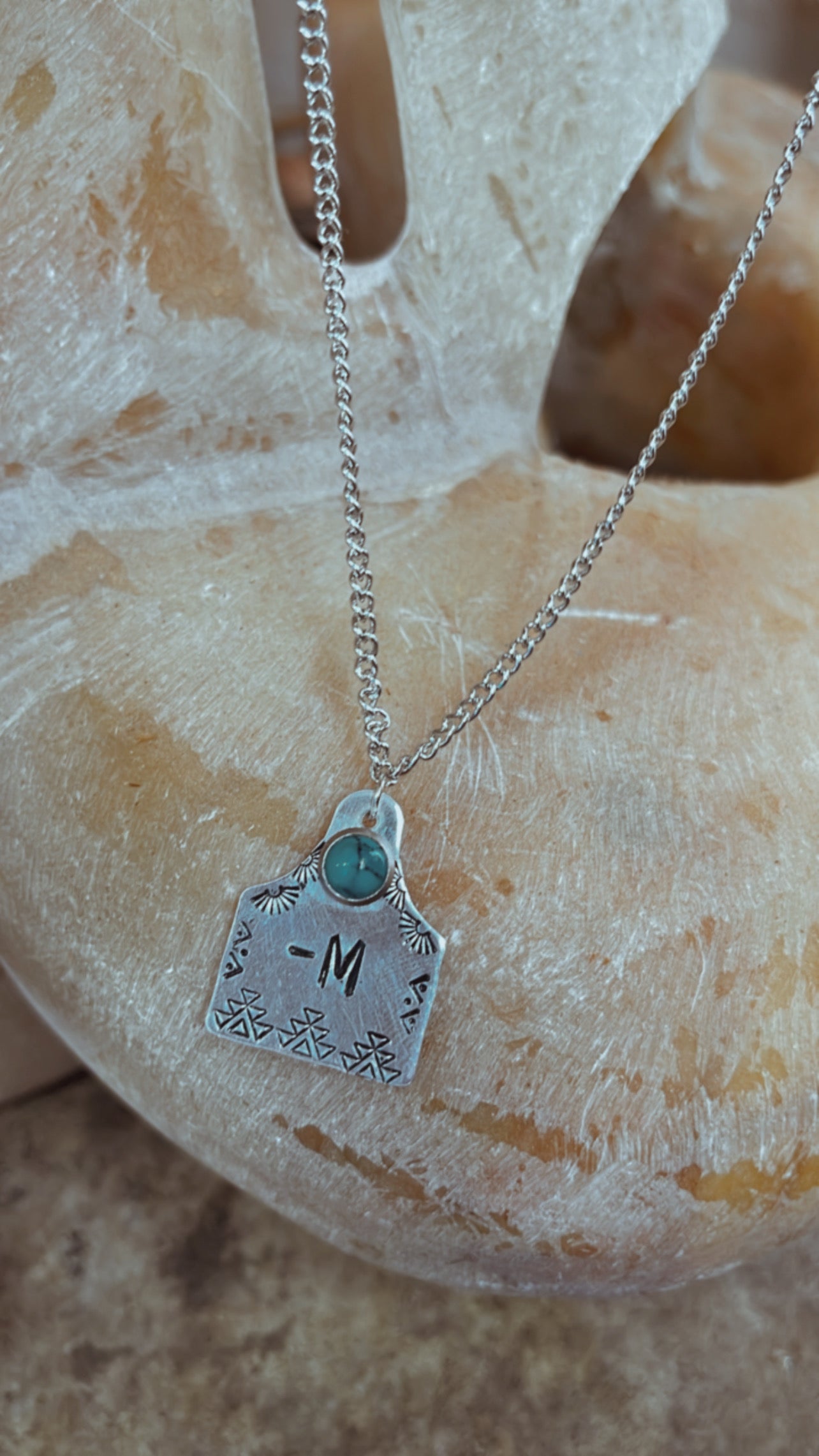 Custom {Small} Ear Tag Necklace
