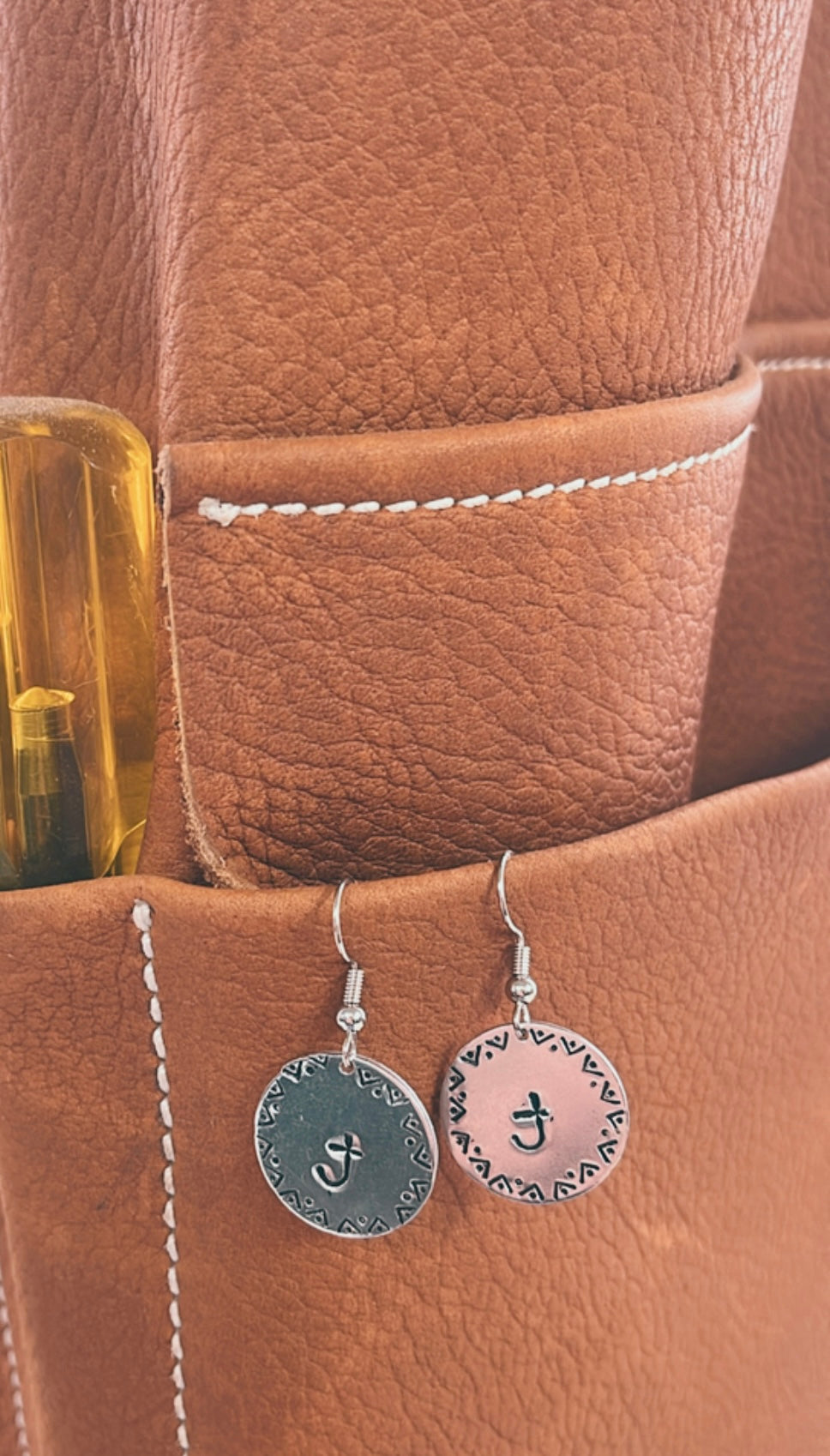 Custom Hand Stamped Earrings