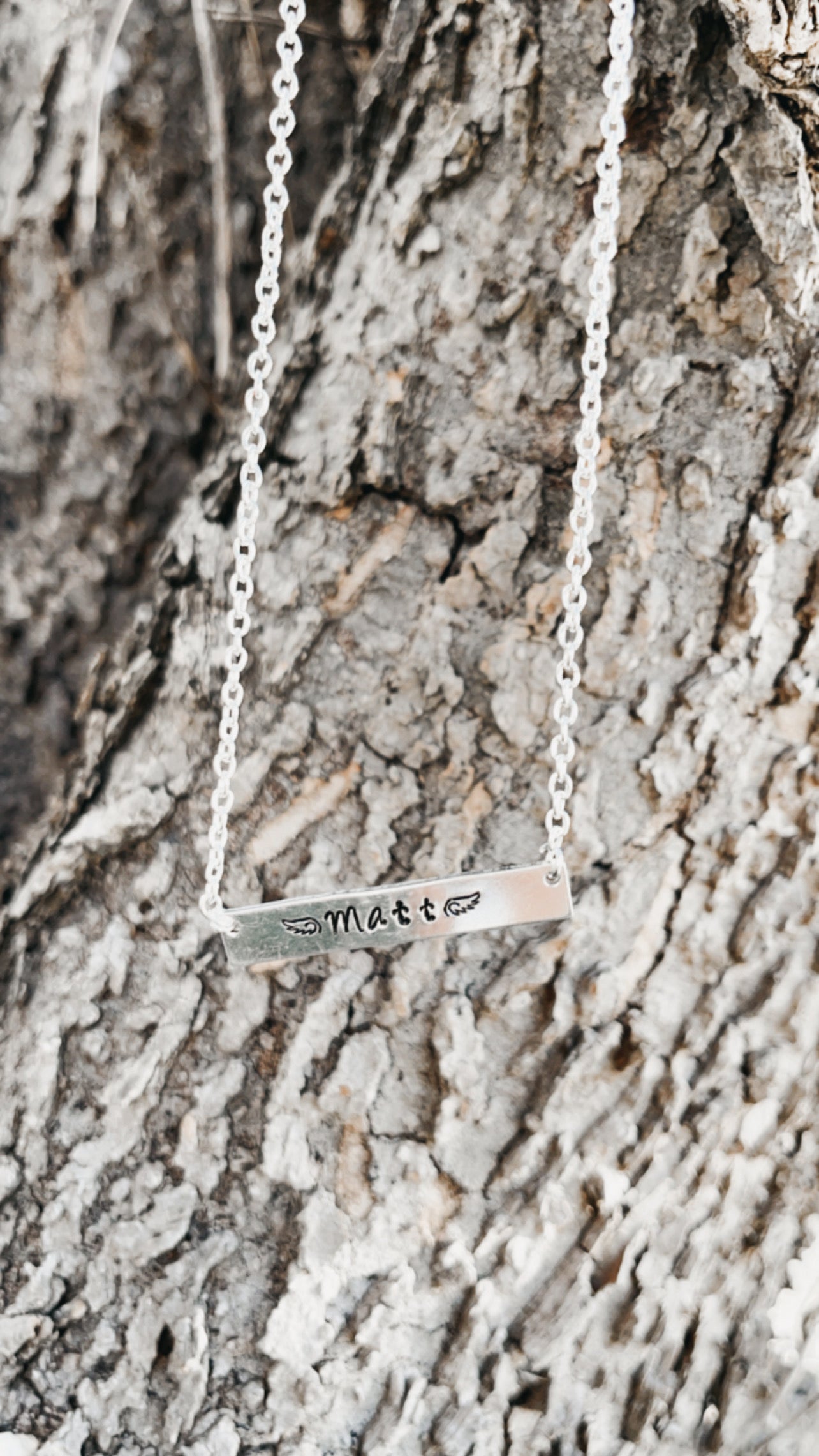 Custom Horizontal Bar Necklace