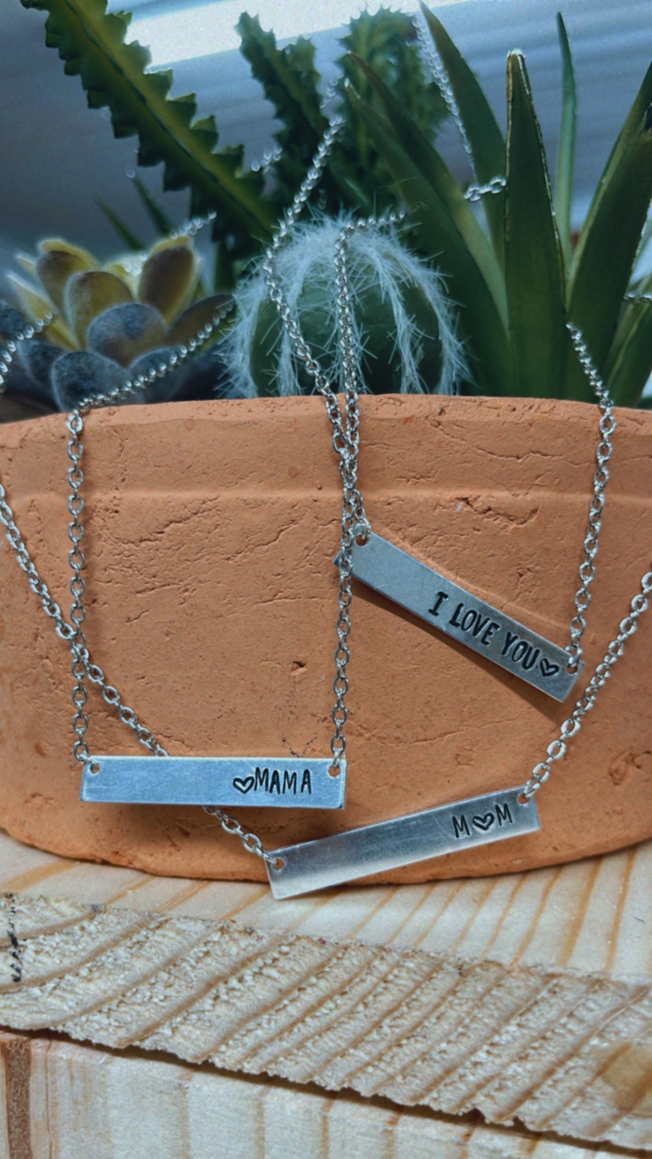 Custom Horizontal Bar Necklace