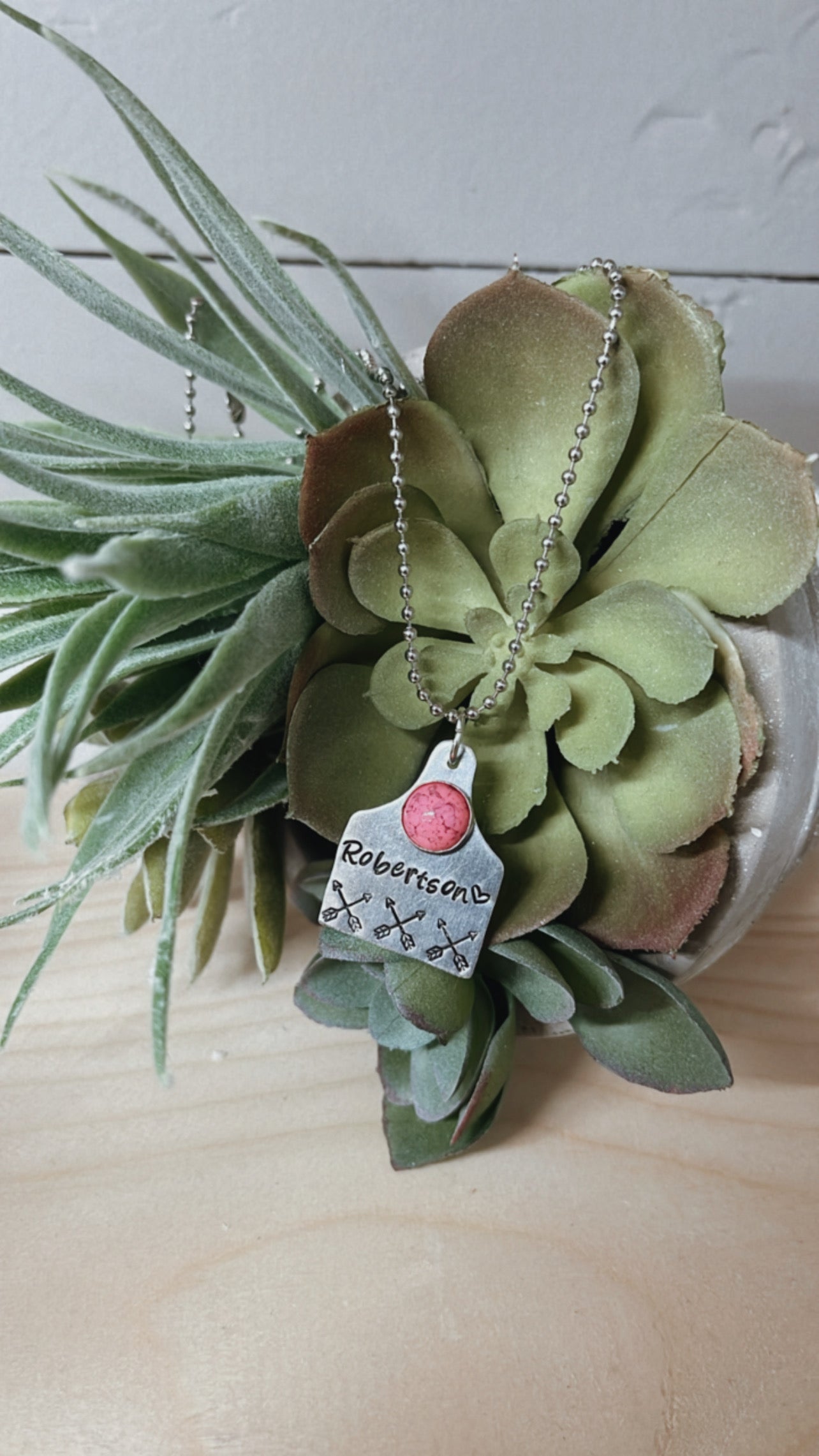 Custom {Medium} Ear Tag Necklace