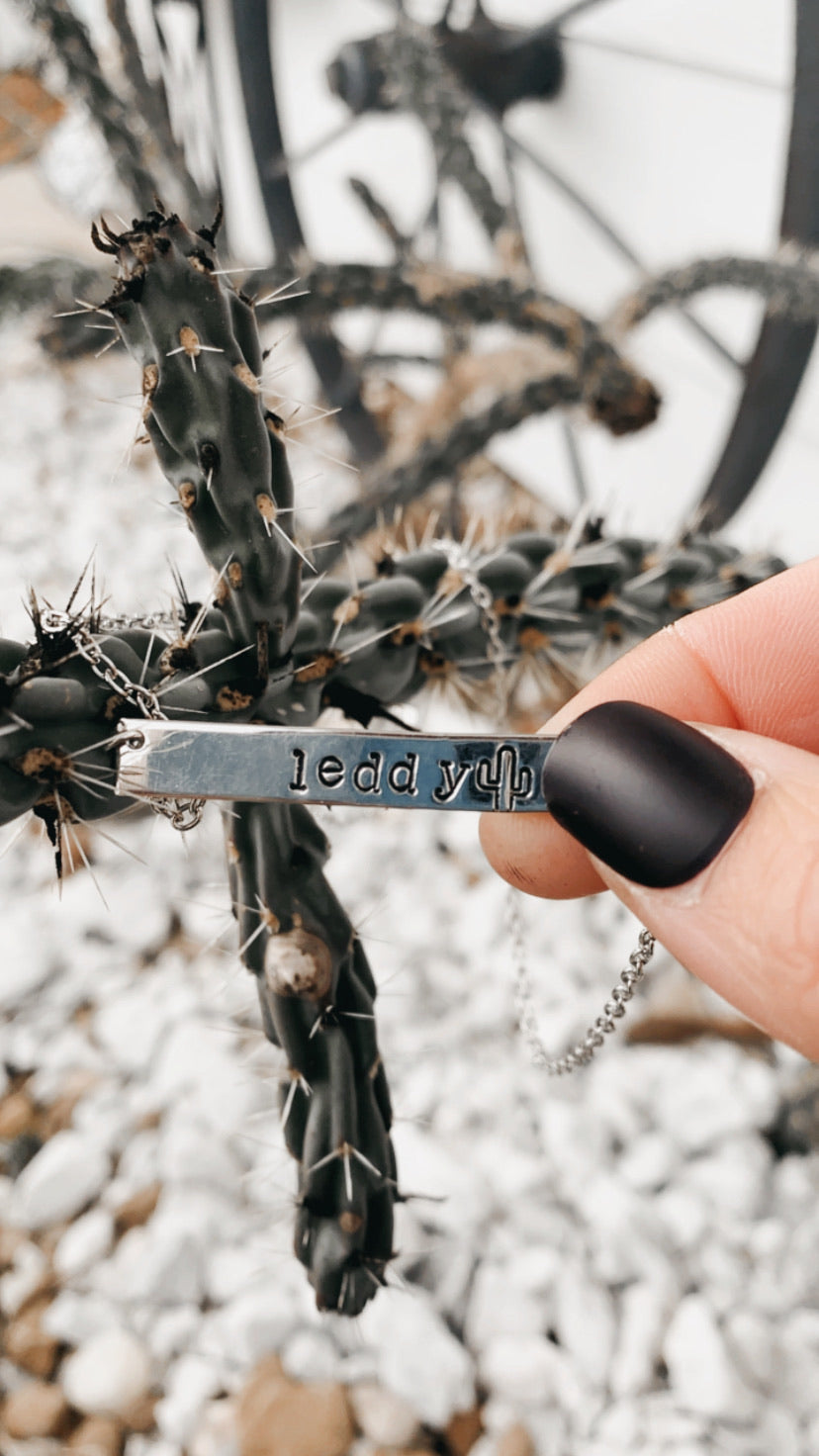 Custom Horizontal Bar Necklace