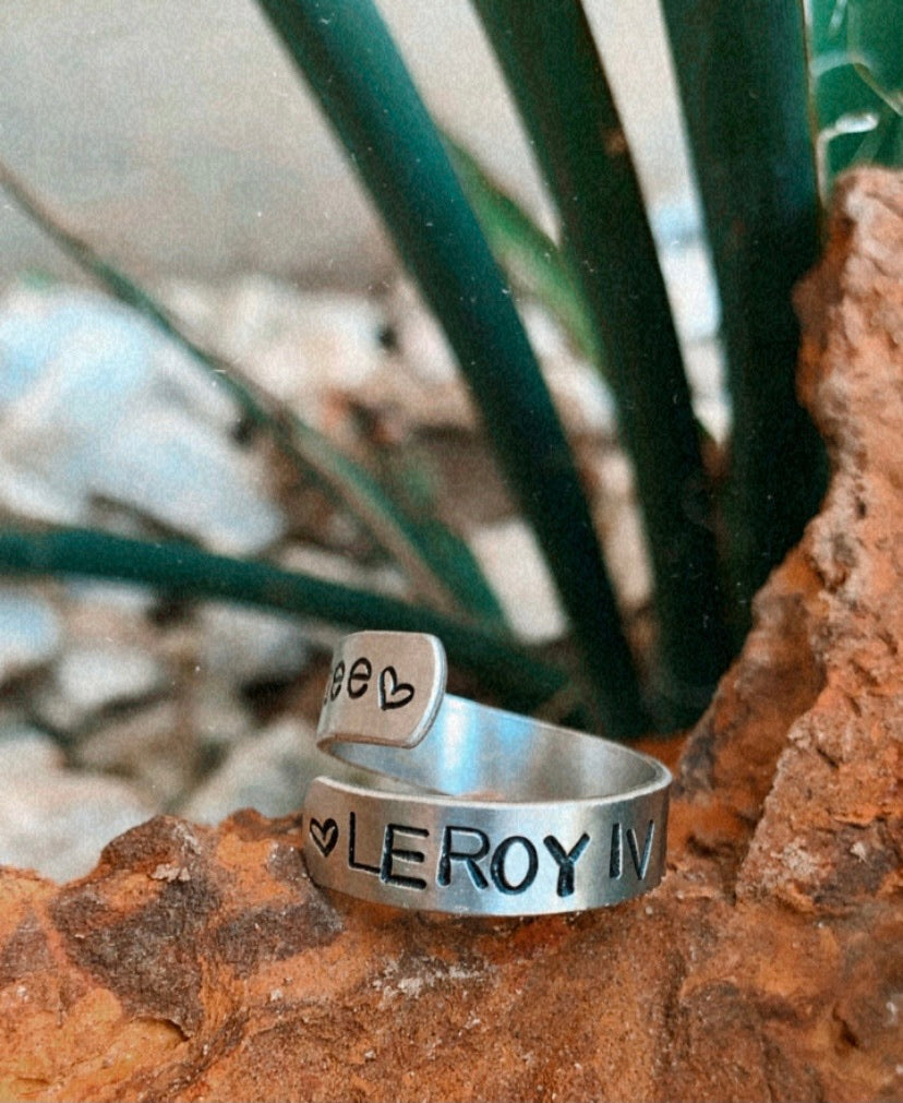 Custom 2 Layer Wrap Rings