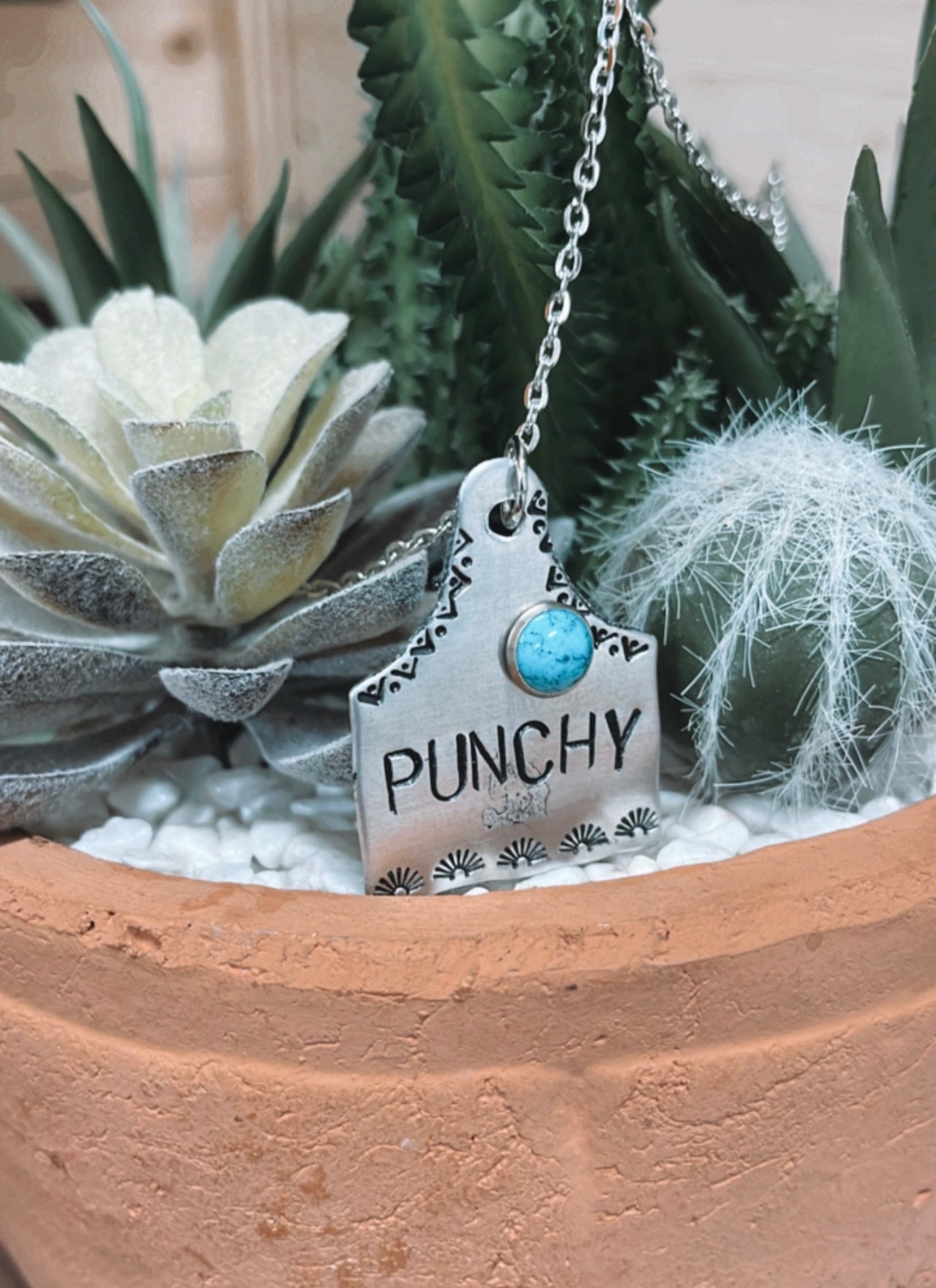 Custom {Medium} Ear Tag Necklace