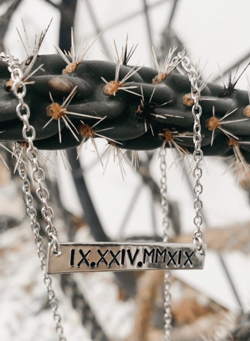 Custom Horizontal Bar Necklace