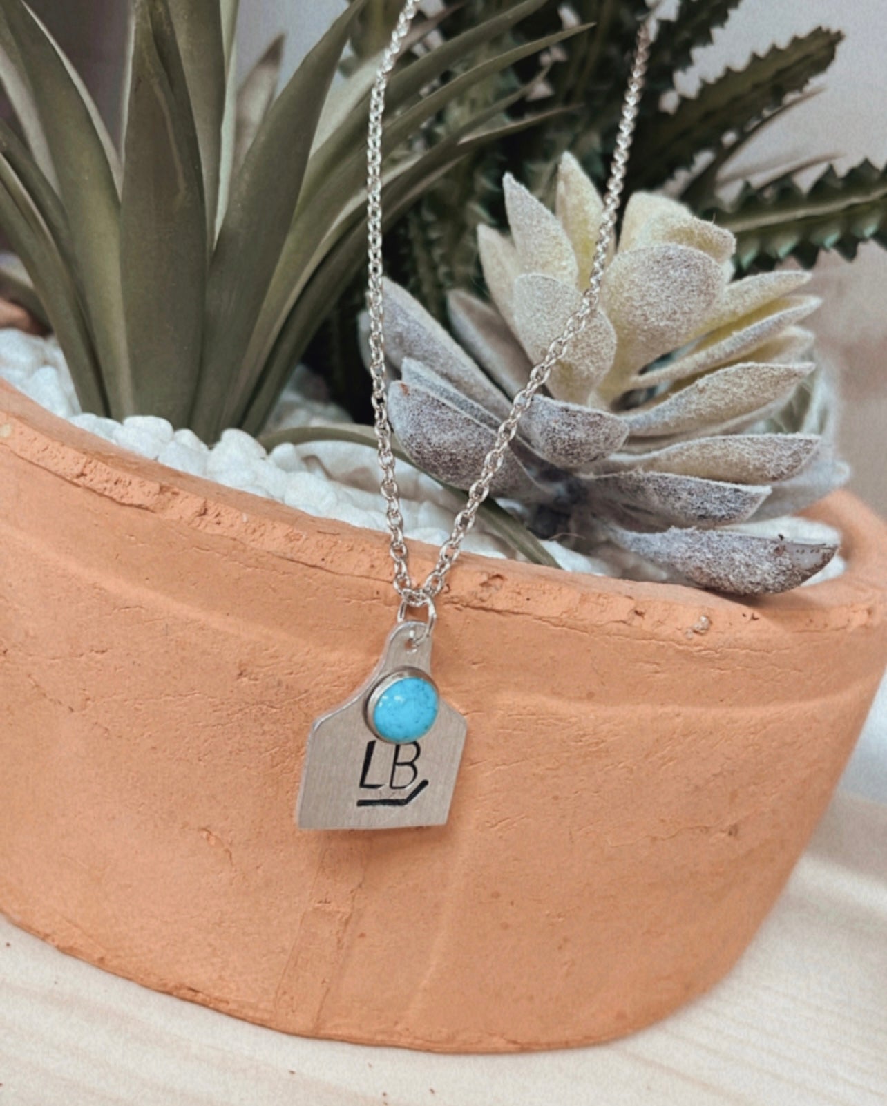Custom {Small} Ear Tag Necklace