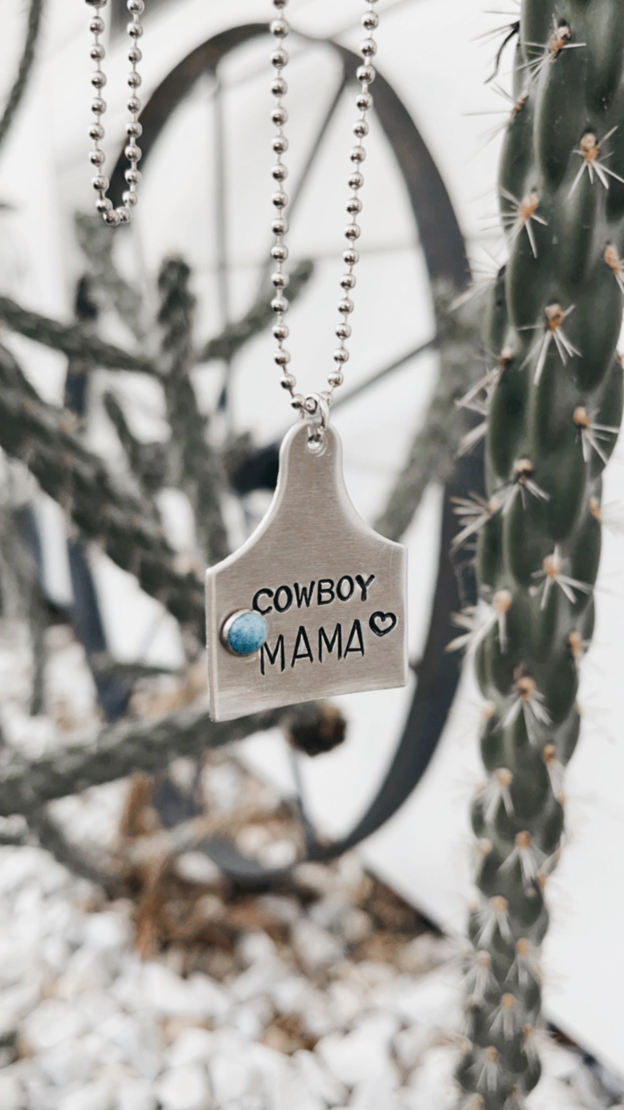 Custom {Medium} Ear Tag Necklace