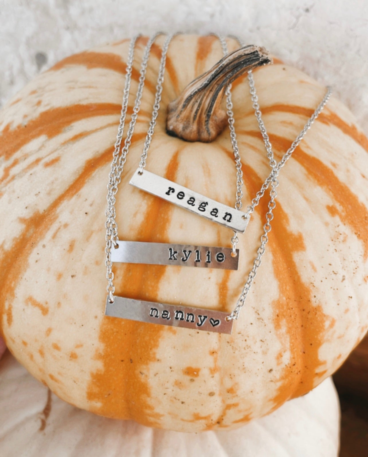 Custom Horizontal Bar Necklace