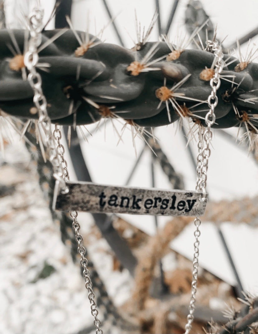 Custom Horizontal Bar Necklace