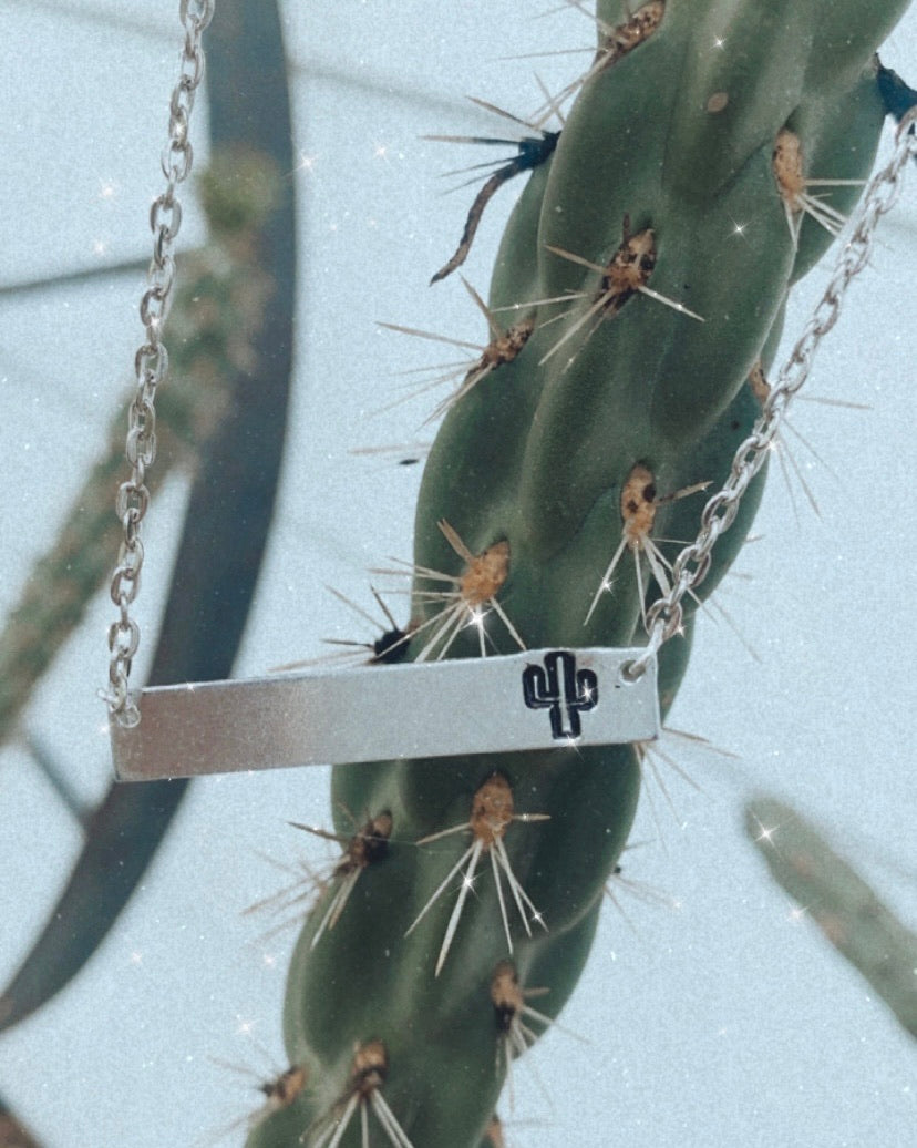 Custom Horizontal Bar Necklace