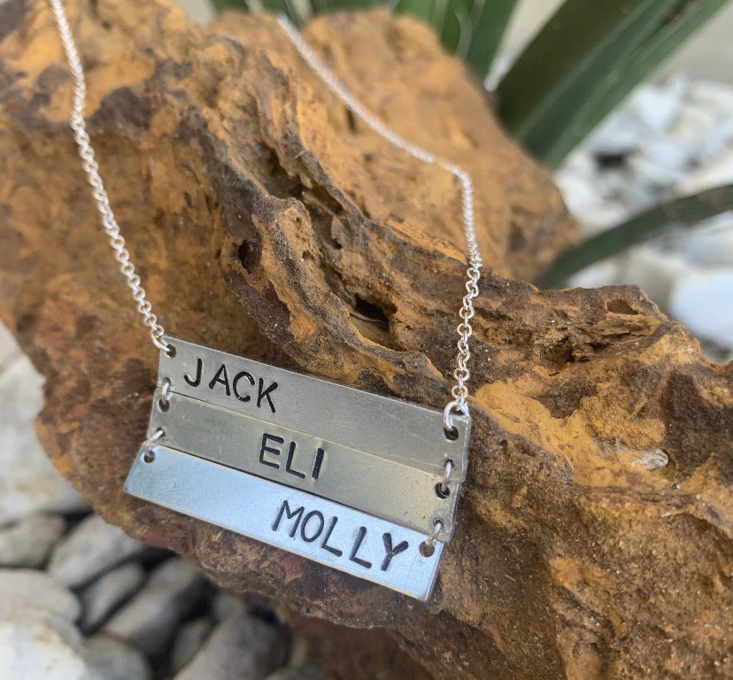 Custom Horizontal Bar Necklace