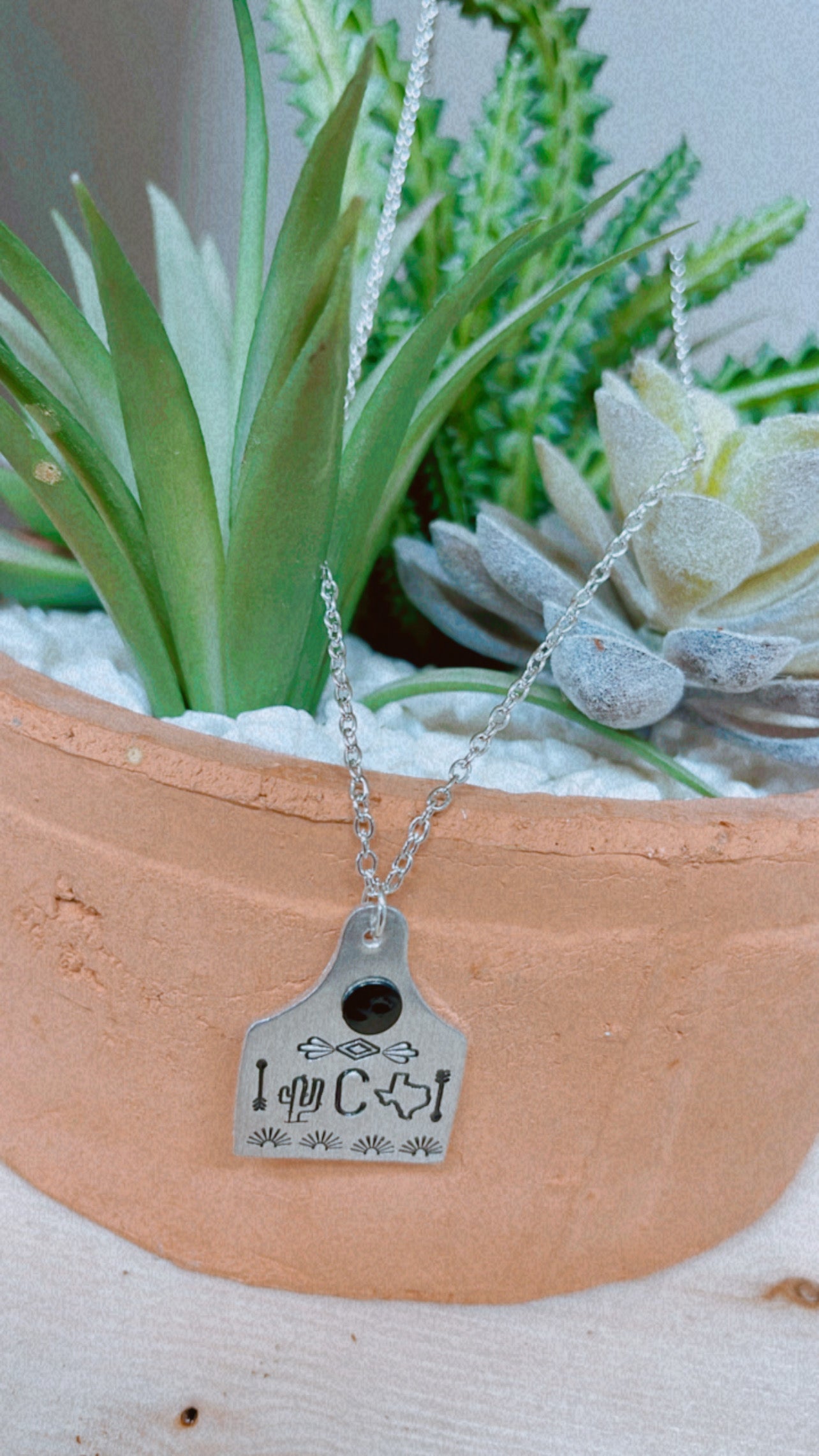 Custom {Medium} Ear Tag Necklace