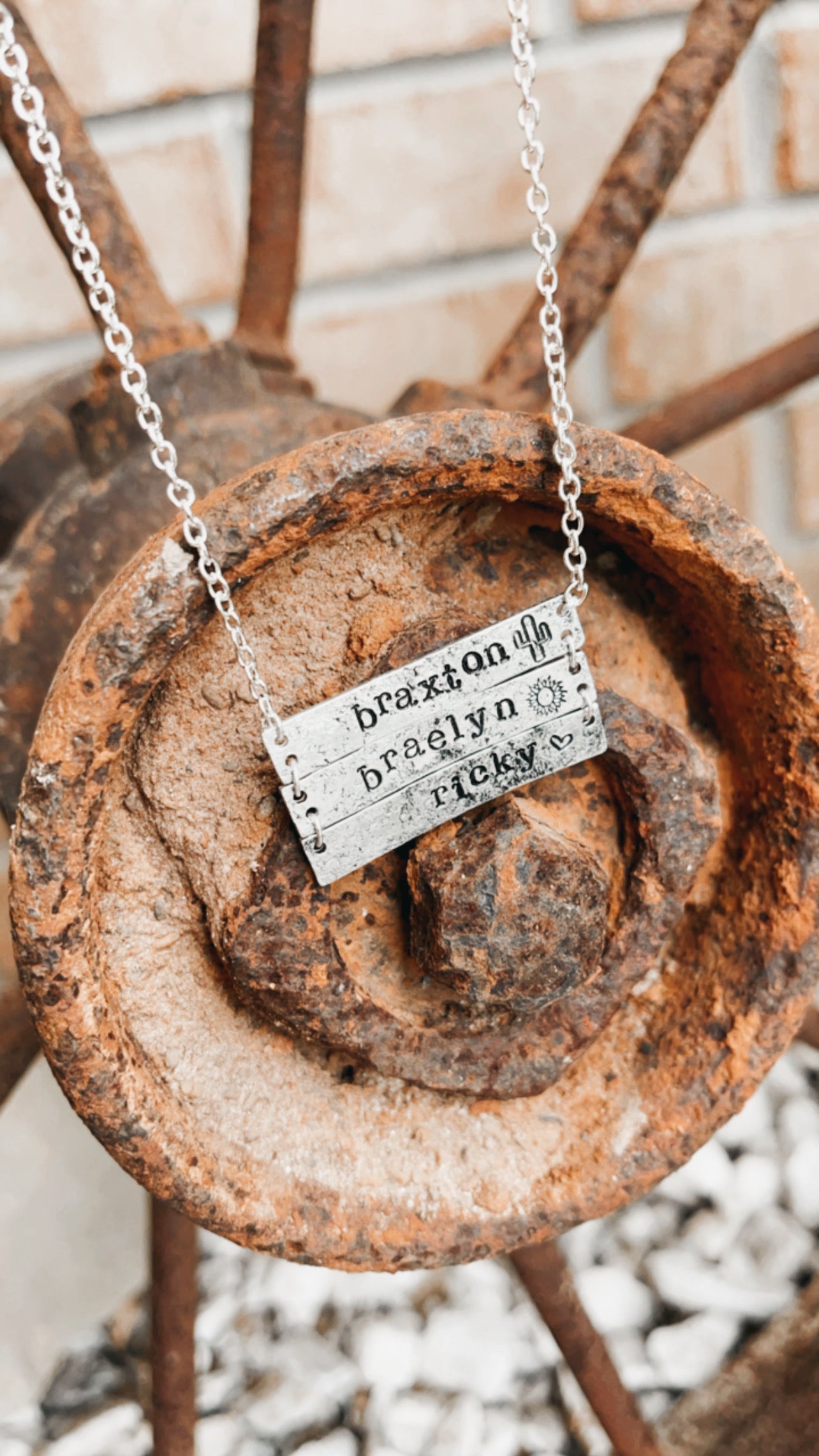 Custom Horizontal Bar Necklace