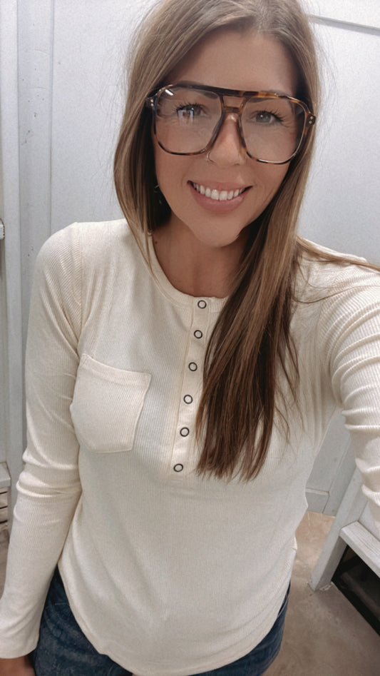 {Cream} Heidi Top