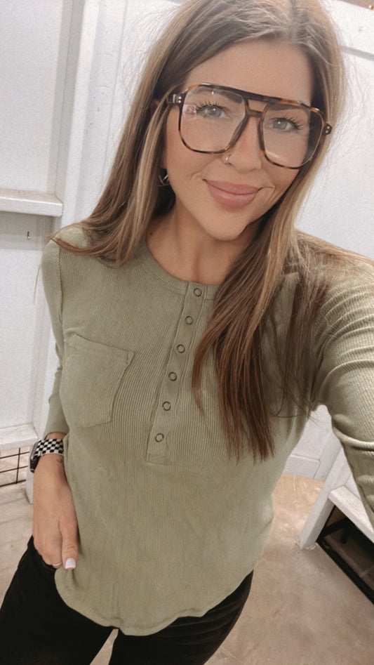 {Olive} Heidi Top