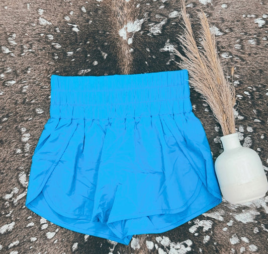 {Ocean Blue} Windbreaker Shorts