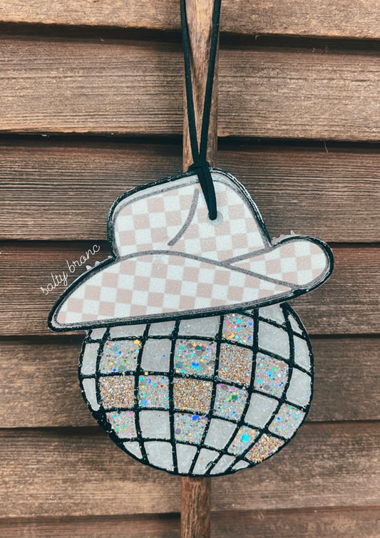 Checkered Hat Disco Ball