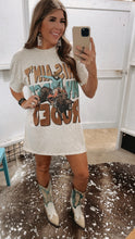 Load image into Gallery viewer, Bull Riding T-Shirt Dress
