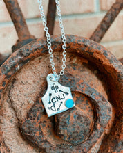 Load image into Gallery viewer, Custom {Small} Ear Tag Pendant
