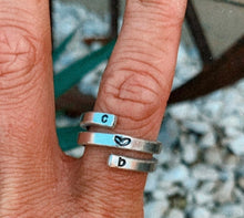 Load image into Gallery viewer, Custom 3 Layer Wrap Ring
