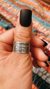 Custom Tiny Ring Stackers